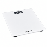 Grundig Personenwaage Digitale Körperwaage aus Glas ? Waage mit LCD Display Tragkraft bis 180 kg Einheiten kg  28x28 cm Glass