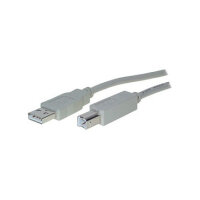 USB 2.0 A > B (ST-ST) 1,8m Adapterkabel Grau