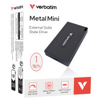 1TB Verbatim Metal Mini USB 3.2 Typ A-C