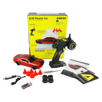 Amewi RC Drift Muscle Car 4WD 1:20 RTR rot