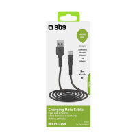 SBS Lade-/Datenkabel USB 2.0 > Micro-USB schwarz 2,0m