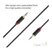 SBS Klinkenkabel 3,5mm Stecker > 3,5mm Stecker 1,5m schwarz