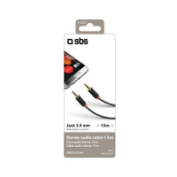 SBS Klinkenkabel 3,5mm Stecker > 3,5mm Stecker 1,5m schwarz