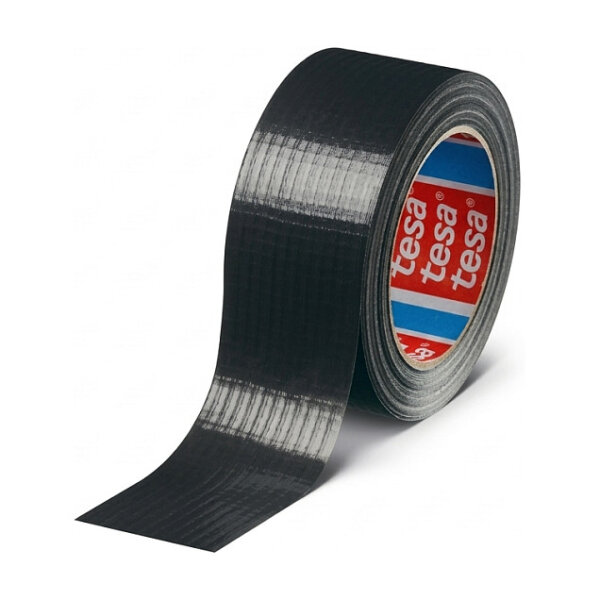 Tesa Gewebekleb. 25m x 50mm schwarz 04610
