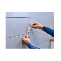 Tesa 77766-00000 - Innenraum - Universalhaken - Weiß - Klebestreifen - 4 kg - Putz