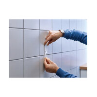 Tesa 77766-00000 - Innenraum - Universalhaken - Weiß - Klebestreifen - 4 kg - Putz