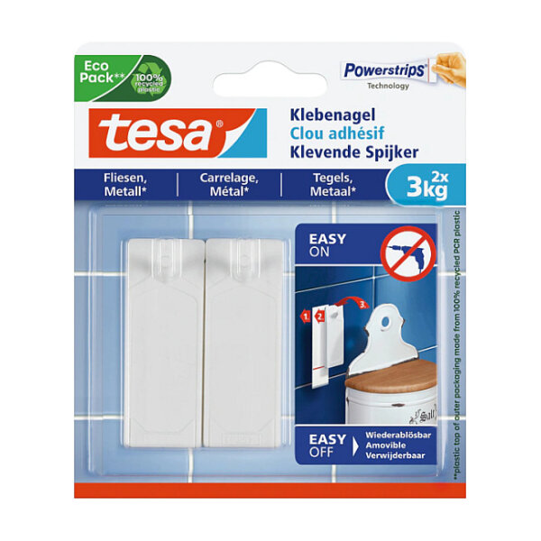 tesa Klebenagel Fliesen & Metall bis 3kg 2St.