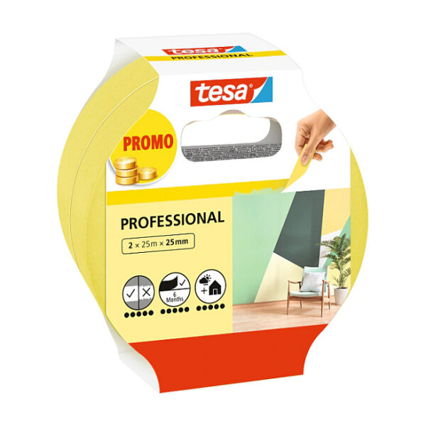 tesa Malerband Professional 2 x 25m x 25mm