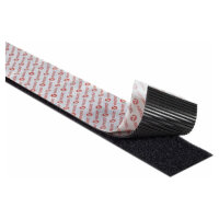 VELCRO Klettband Extra Stark Selbstklebend, Haken & Flausch 50mm x 2.5m Schwarz