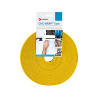 VELCRO One Wrap Band 16 mm breit, gelb, 25 m