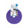 VELCRO One Wrap Band 20 mm breit, violett, 25 m