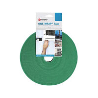 VELCRO One Wrap Band 16 mm breit, grn, 25 m