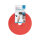 VELCRO One Wrap Band 13 mm breit, rot, 25 m