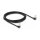 Delock RJ45 Netzwerkkabel Cat.6A S/FTP Slim 90° unten / unten gewinkelt 3 m schwarz