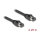 Delock RJ45 Netzwerkkabel Cat.8.1 S/FTP 25 cm bis 40 Gbps schwarz