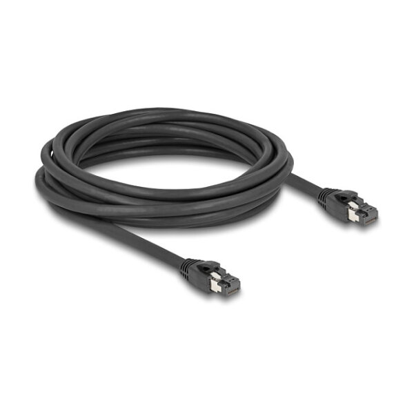 Delock RJ45 Netzwerkkabel Cat.8.1 S/FTP 5 m bis 40 Gbps schwarz