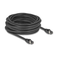 Delock RJ45 Netzwerkkabel Cat.8.1 S/FTP 10 m bis 40 Gbps schwarz