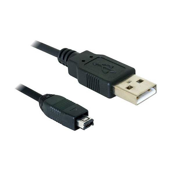 Delock Kabel USB-B mini 4 Pin Hirose Stecker zu USB-A Stecker 1,5 m