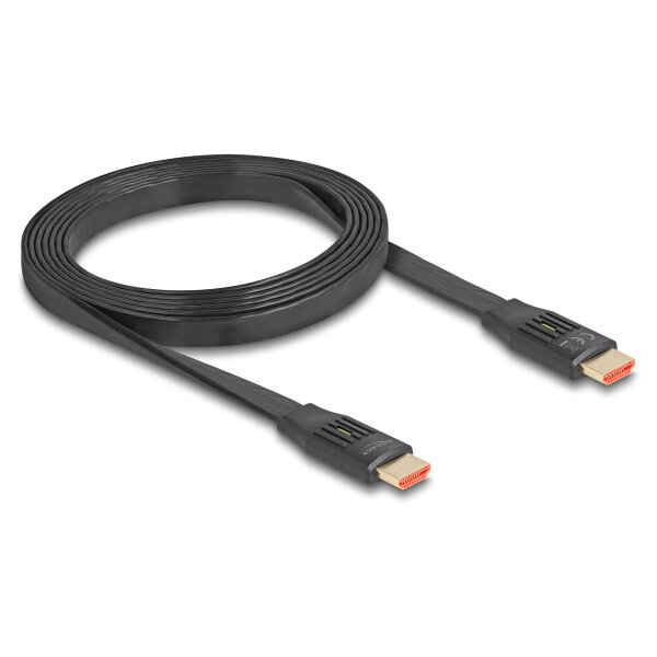 Delock High Speed HDMI Flachbandkabel 48 Gbps 8K 60 Hz 2 m