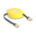Delock RJ45 Aufrollkabel Cat.6A STP 1,5 m schwarz / gelb