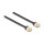 Delock RJ45 Aufrollkabel Cat.6A STP 1,5 m schwarz / gelb