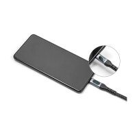 Delock USB 40 Gbps Daten- und Schnellladekabel koaxial 1 m 8K 60 Hz USB PD 3.1 Extended Power Range 240 W