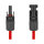 Delock DL4 Solar Flachbandkabel Stecker zu Buchse 60 cm rot