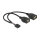 Delock USB Kabel Pin Header Buchse > 2 x USB 2.0 Typ-A Buchse 20 cm