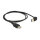 Delock Verlängerungskabel EASY-USB 2.0 Typ-A Stecker gewinkelt oben / unten > USB 2.0 Typ-A Buchse schwarz 1 m