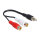 Delock Kabel Cinch 2 x Buchse > Cinch 1 x Stecker 0,2 m