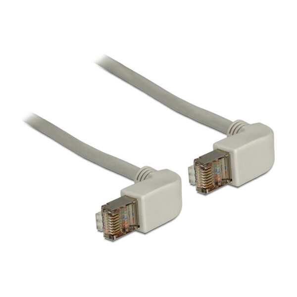 Delock Netzwerkkabel RJ45 Cat.5e SF/UTP oben / oben gewinkelt 0,5 m
