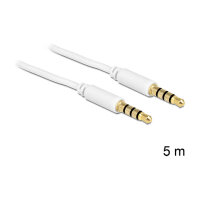 Delock Kabel Klinke 3,5 mm 4 Pin Stecker > Stecker 5 m