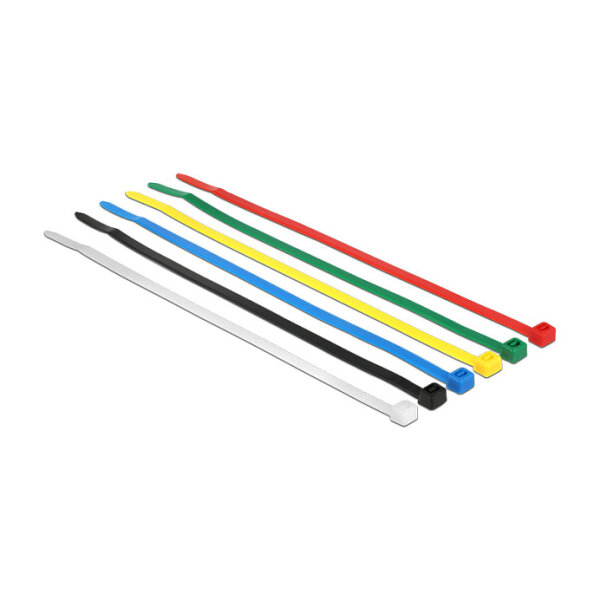 Delock Kabelbinder farbig L 200 x B 3,6 mm 100 Stück