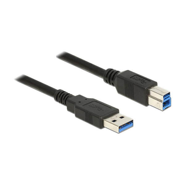 Delock USB 5 Gbps Kabel Typ-A Stecker zu Typ-B Stecker 1 m schwarz