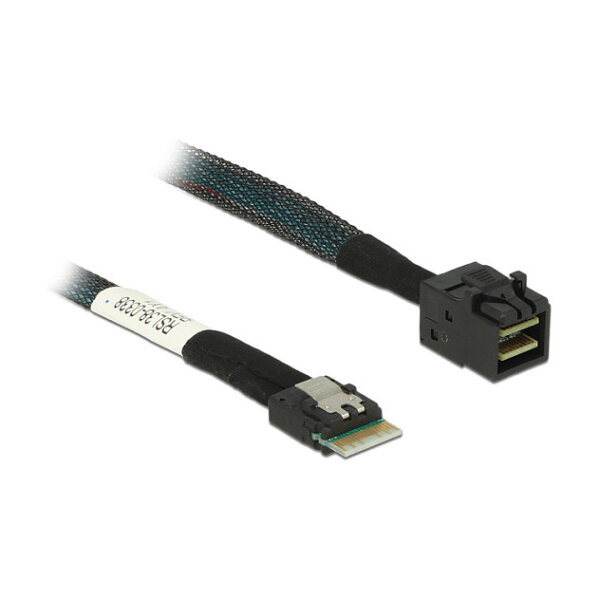 Delock Kabel Slim SAS SFF-8654 4i > Mini SAS HD SFF-8643 50 cm