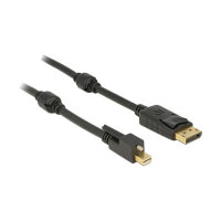 Delock Kabel Mini DisplayPort 1.2 Stecker mit Schraube...