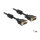 Delock Verlängerungskabel DVI 24+1 Stecker zu DVI 24+1 Buchse 1 m schwarz