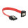 Delock SATA 6 Gb/s Kabel gerade auf unten gewinkelt 10 cm rot