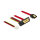 Delock Kabel SATA 6 Gb/s 7 Pin Buchse + Floppy 4 Pin Strom Buchse > SATA 22 Pin Buchse unten gewinkelt Metall 30 cm