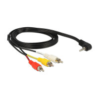 Delock Kabel Klinke 3,5 mm 4 Pin Stecker gewinkelt > 3...
