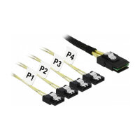 Delock Kabel Mini SAS SFF-8087 > 4 x SATA 7 Pin 1 m...