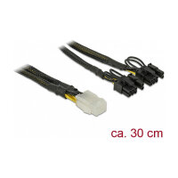 Delock PCI Express Stromkabel 6 Pin Buchse > 2 x 8 Pin...