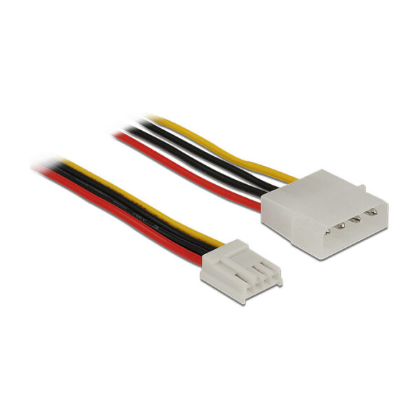 Delock Stromkabel 4 Pin Stecker > 4 Pin Floppy Buchse 40 cm