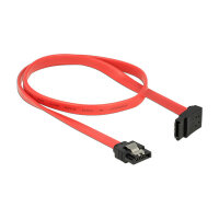 Delock SATA 6 Gb/s Kabel gerade auf oben gewinkelt 50 cm rot