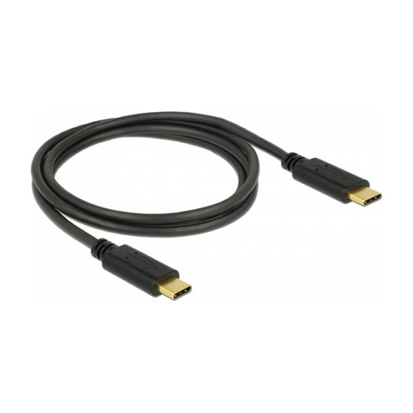 Delock USB 2.0 Kabel Type-C zu Type-C 1 m PD 5 A E-Marker