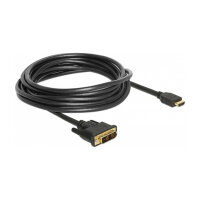 Delock HDMI zu DVI 18+1 Kabel bidirektional 5 m