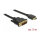 Delock HDMI zu DVI 18+1 Kabel bidirektional 5 m