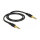 Delock Klinkenkabel 3,5 mm 3 Pin Stecker > Stecker 0,5 m schwarz