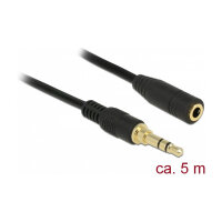 Delock Klinkenverlängerungskabel 3,5 mm 3 Pin...