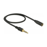 Delock Klinkenverlängerungskabel 3,5 mm 4 Pin...